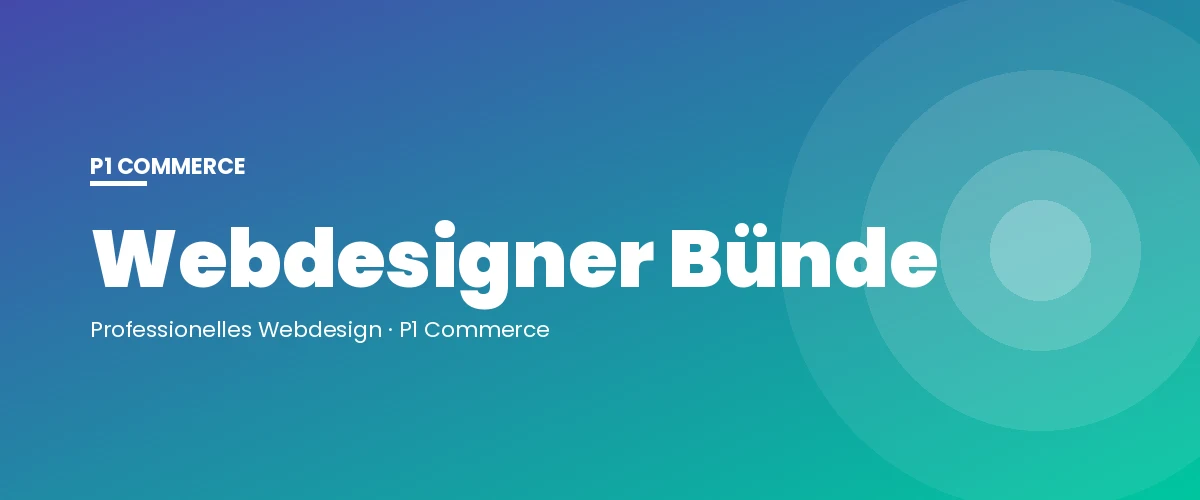 Webdesigner Bünde – P1 Commerce Webagentur